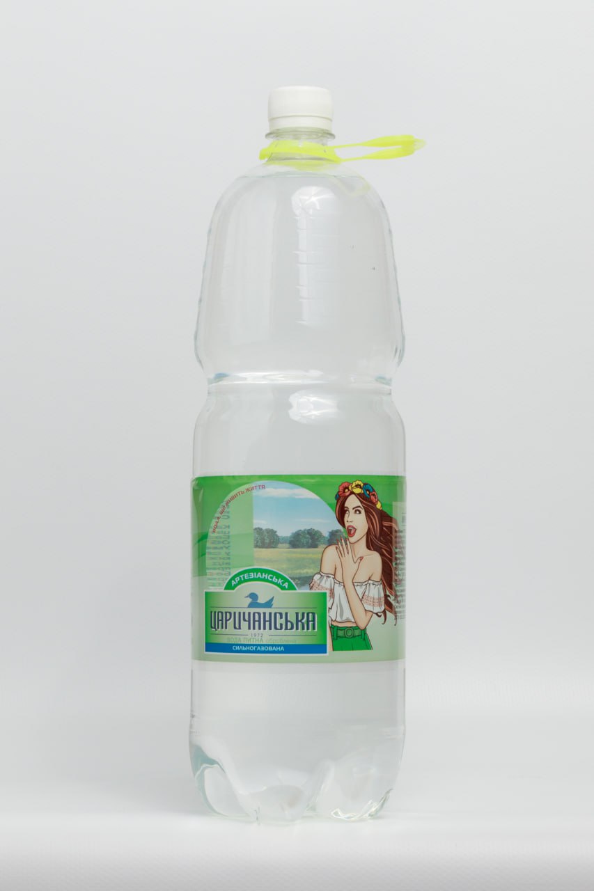 Вода питна ТМ "Царичанська" 2,0л. сильногазована